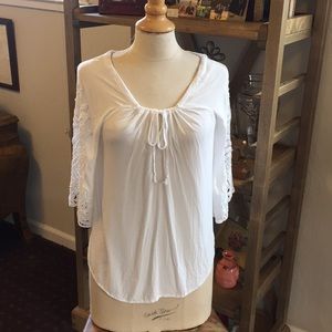 White peasant blouse